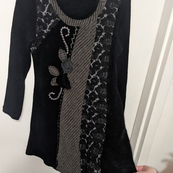 Boho style Knit sweater Dress - Picture 3 of 6